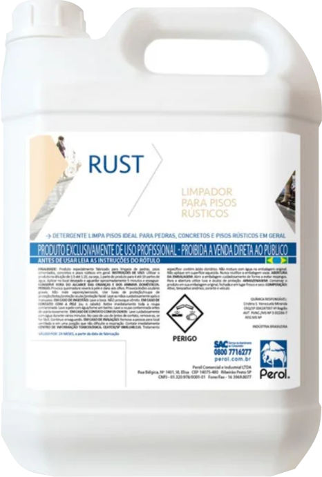 RUST LIMPADOR  PARA PISOS RÚSTICOS - 5L